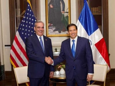 Abinader y Marco Rubio abordan crisis haitiana en reunión bilateral Abinader y Marco Rubio abordan crisis haitiana en reunión bilateral
