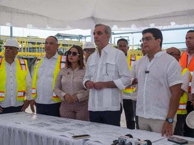 Abinader supervisa ampliación del Acueducto Barrera de Salinidad Abinader supervisa ampliación del Acueducto Barrera de Salinidad