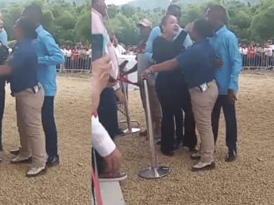 Diputada de Puerto Plata en altercado con seguridad del presidente Diputada de Puerto Plata en altercado con seguridad del presidente