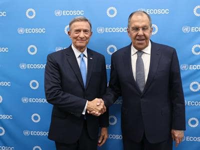 Roberto Álvarez se reúne con su homólogo de Rusia Serguéi Lavrov Roberto Álvarez se reúne con su homólogo de Rusia Serguéi Lavrov